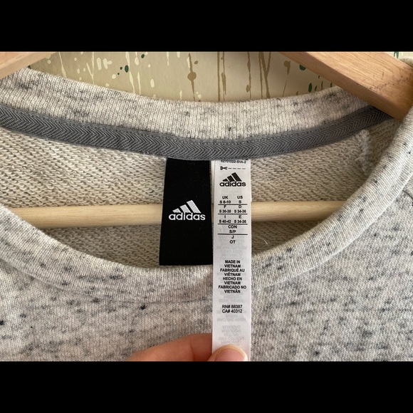 adidas S2S short sleeve white melange/grey S - Picture 4 of 5